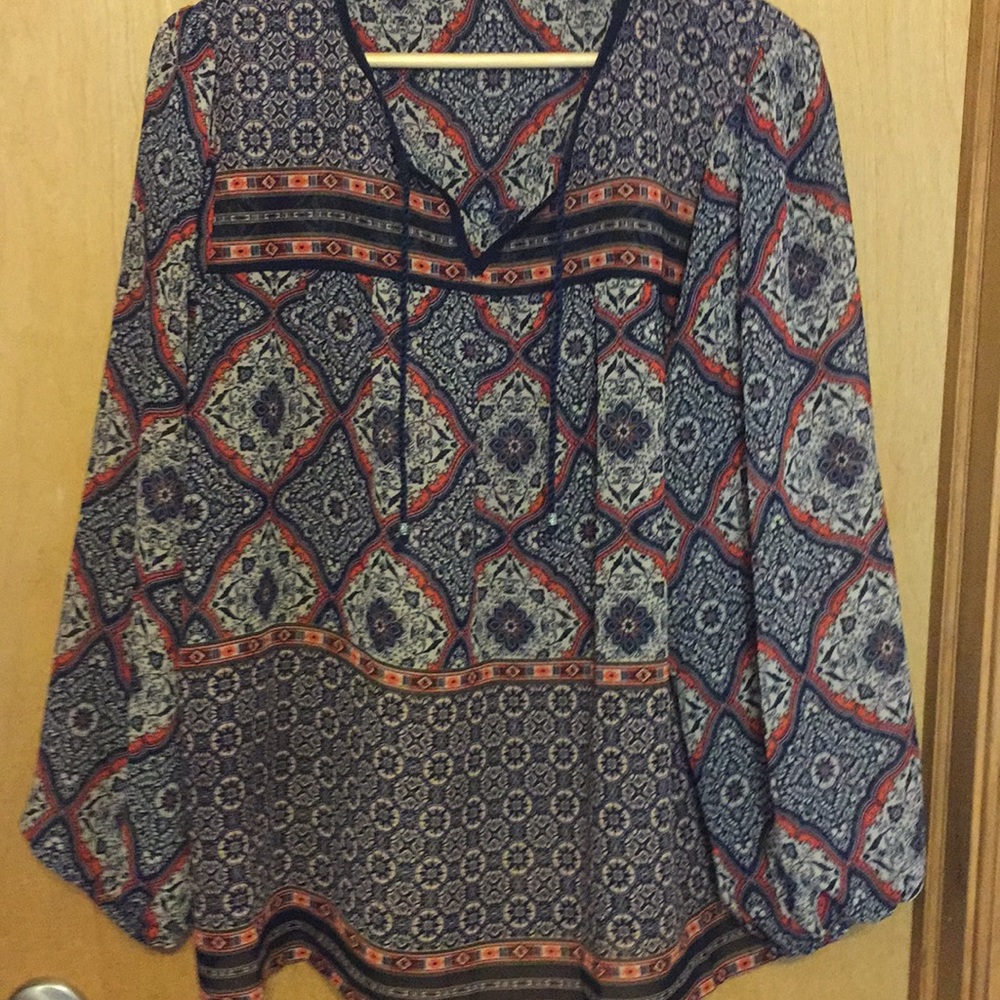 Boho Multi Print Blouse